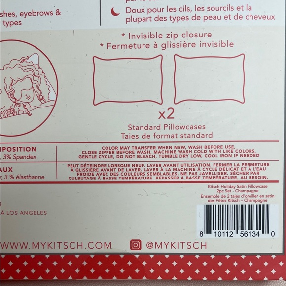 Kitsch Satin Pillowcase Set - Shimmery Silver Taupe - Picture 8 of 15